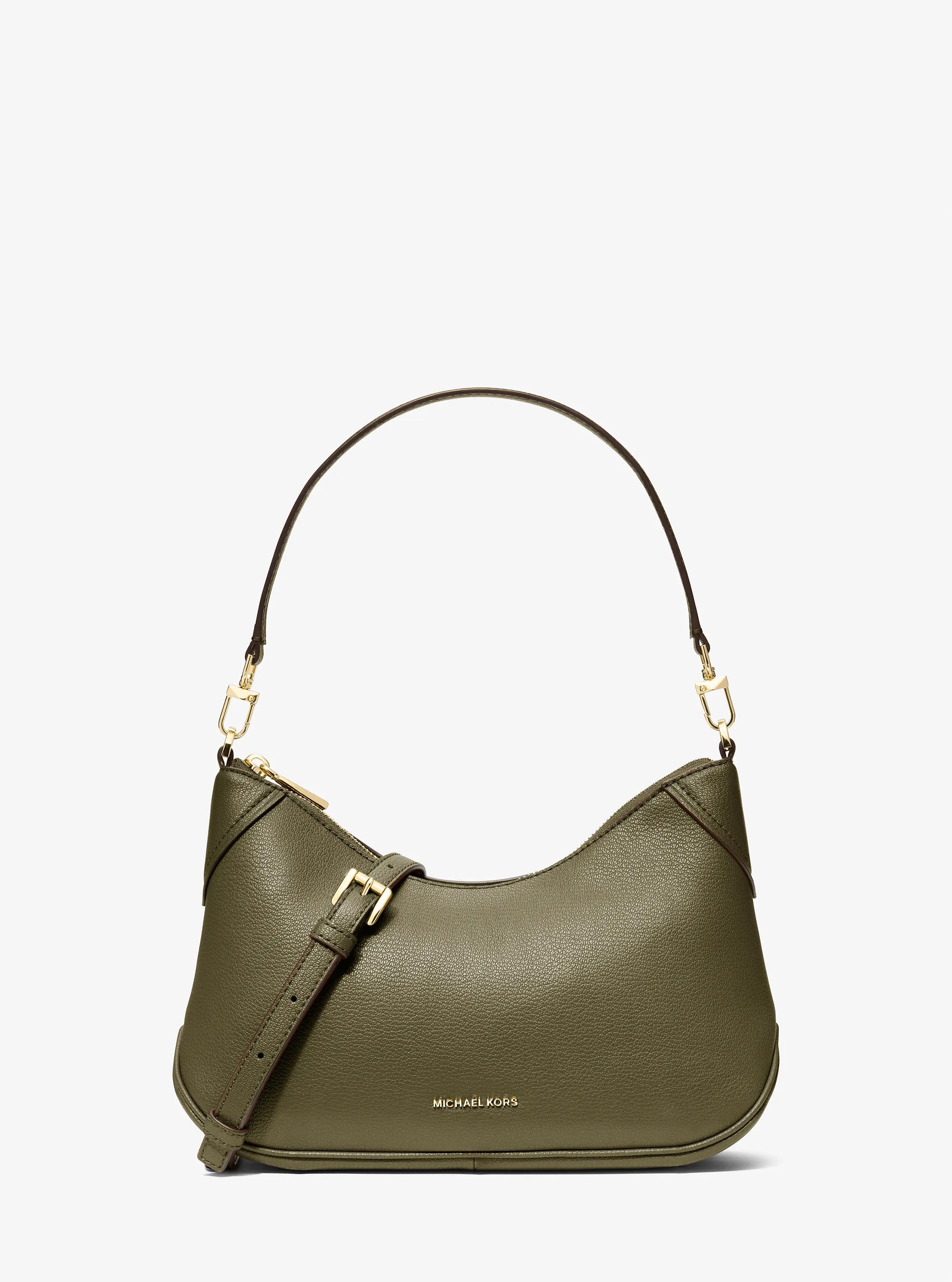 Bandolera Jet Set mediana convertible de piel in LODEN | Michael Kors