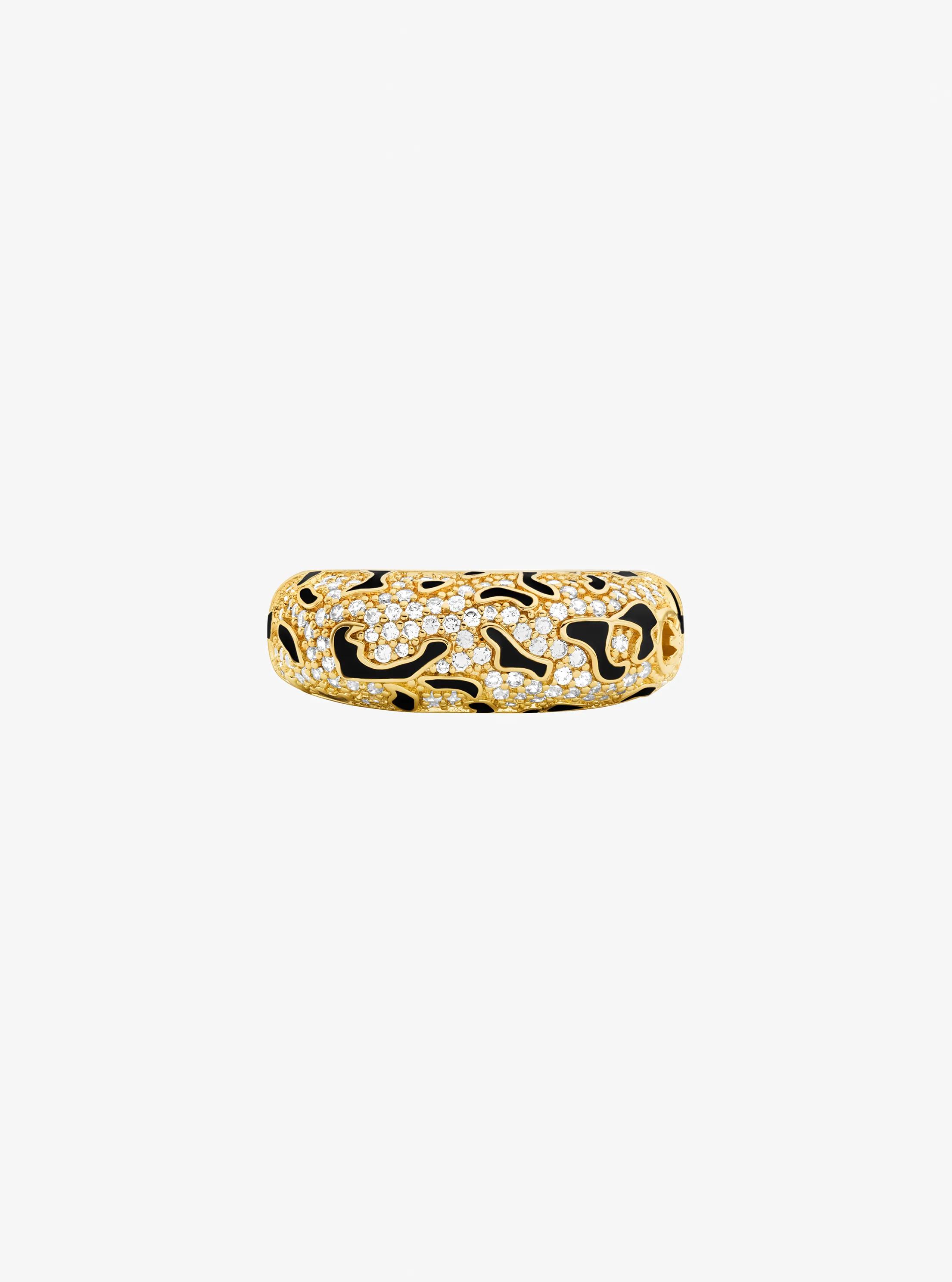 Pav&eacute; Leopard Ring in GOLD | Michael Kors