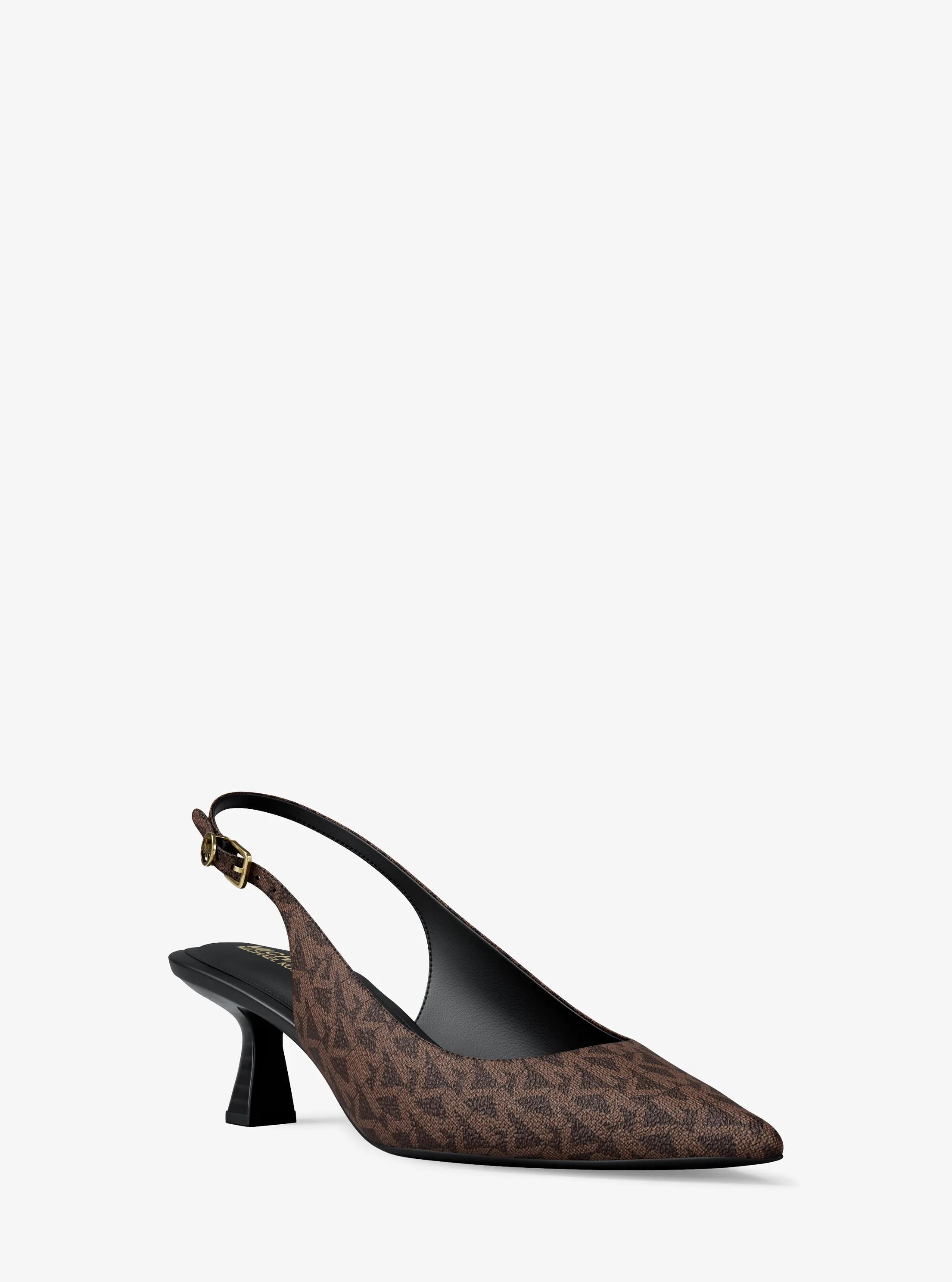 Amali Signature Logo Pump in MARR&Oacute;N | Michael Kors