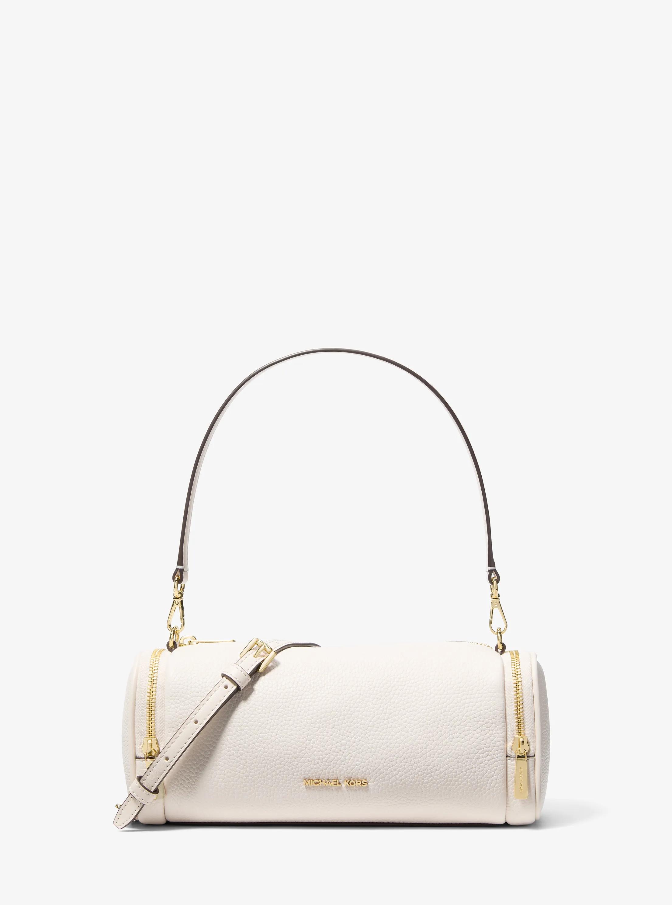 Jet Set Travel Small Pebbled Leather Convertible Crossbody Bag in LT CREAM | Michael Kors