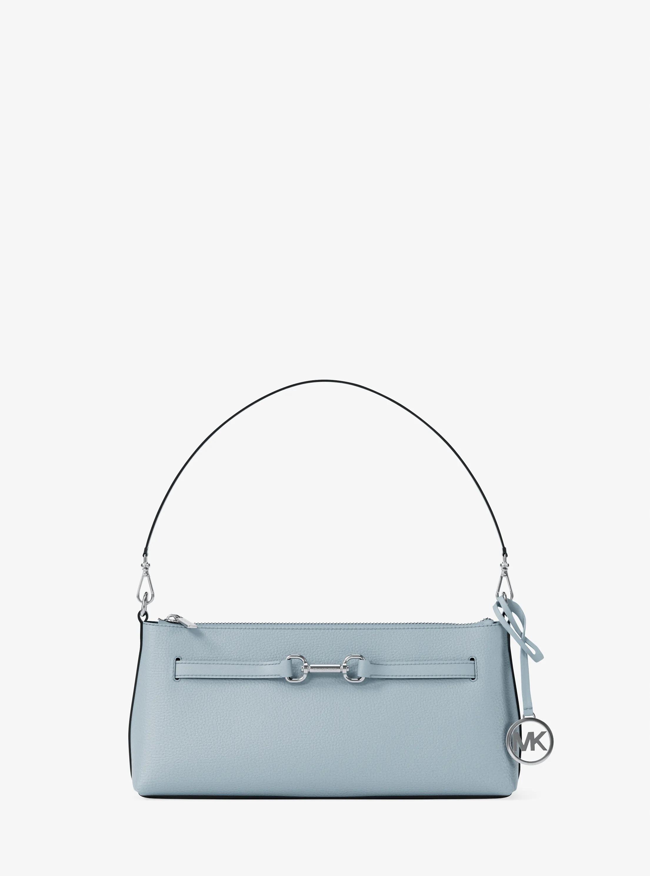 Bandolera Carson peque&ntilde;a convertible de piel granulada in OC&Eacute;ANO P&Aacute;LIDO | Michael Kors