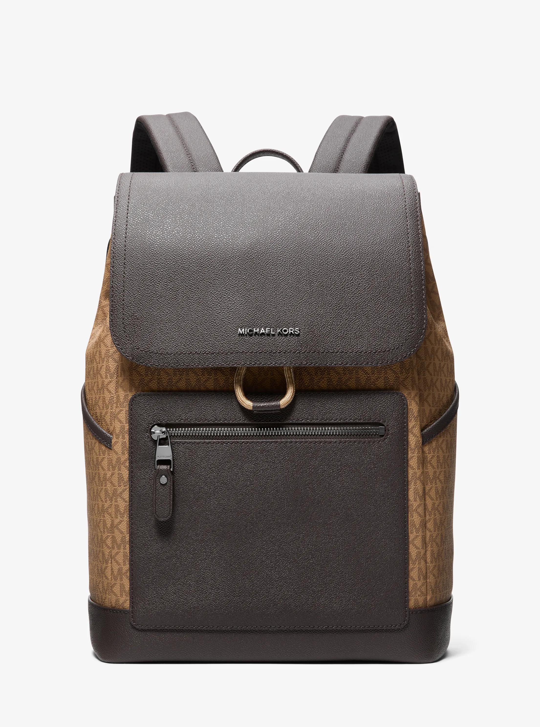 Hudson Signature Logo Backpack in HUSK | Michael Kors