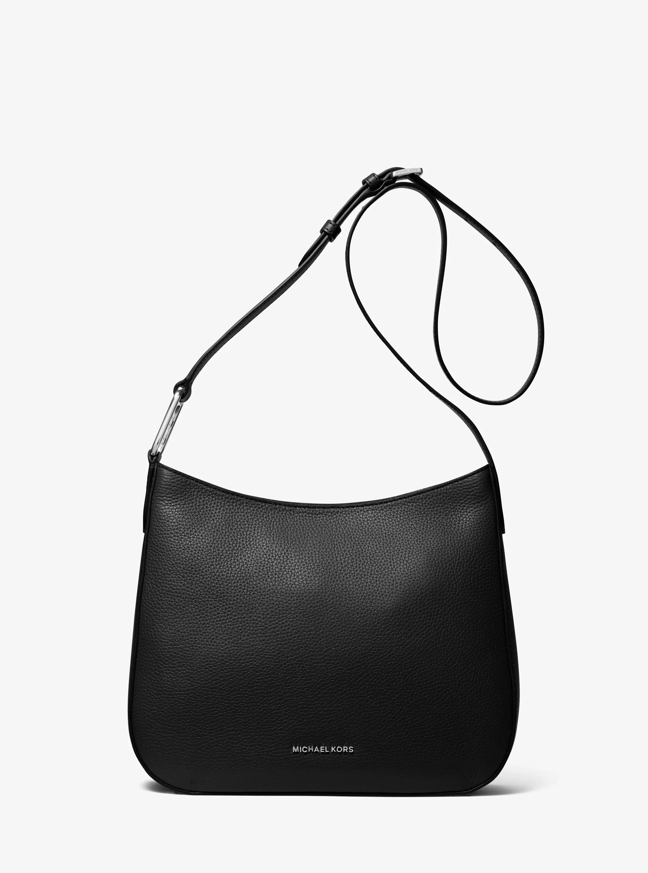 Kensington Large Pebbled Leather Crossbody Bag in BLACK | Michael Kors