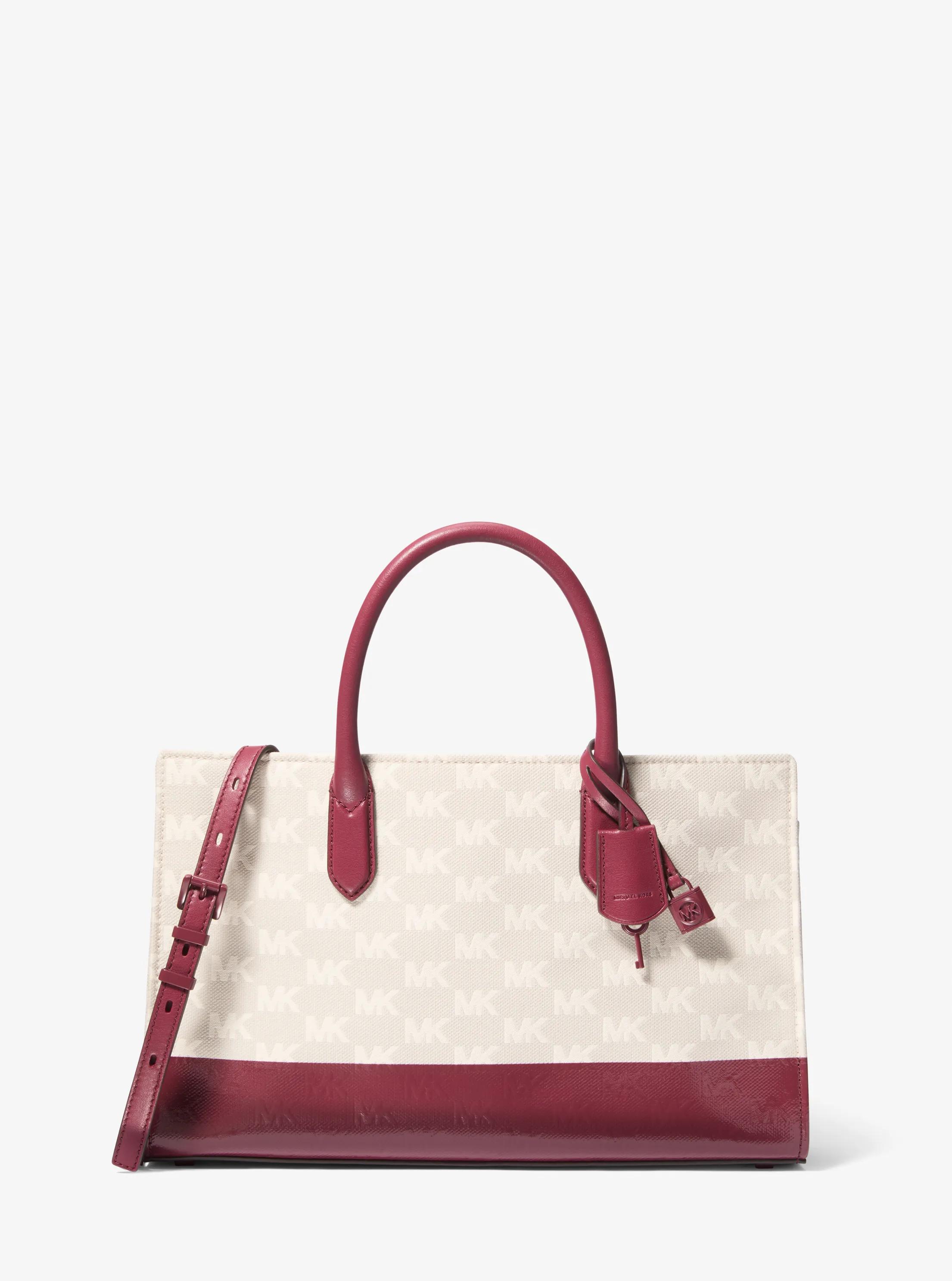 Sacoche Scarlett de taille moyenne en jacquard &agrave; logo in M&Ucirc;RE | Michael Kors