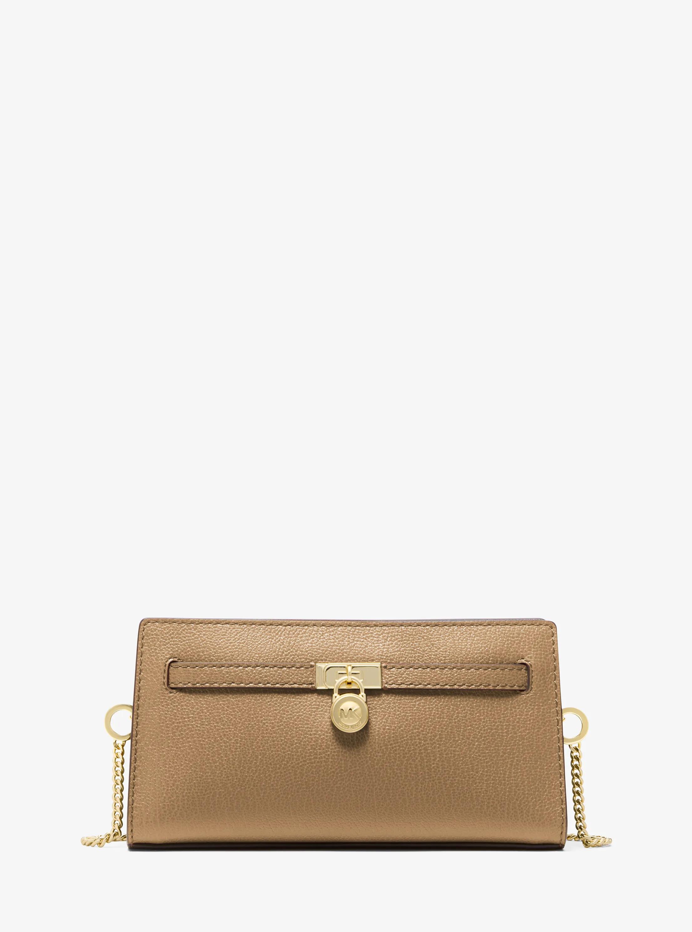 Hamilton Moderne Extra-Small Leather Convertible Crossbody Bag in HUSK | Michael Kors