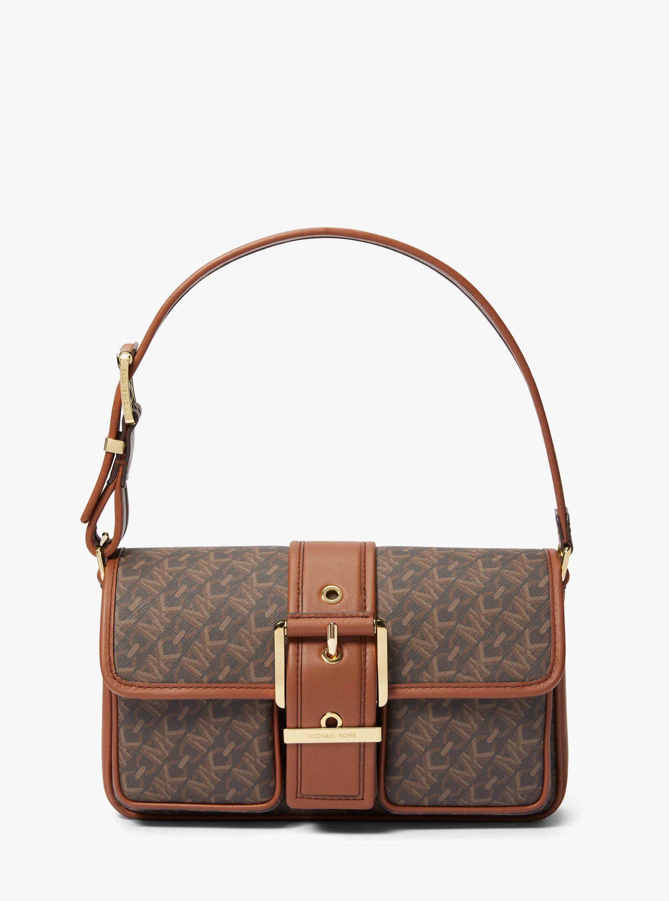 Colby Medium Empire Monogram Shoulder Bag in BROWN/LUGGAGE | Michael Kors