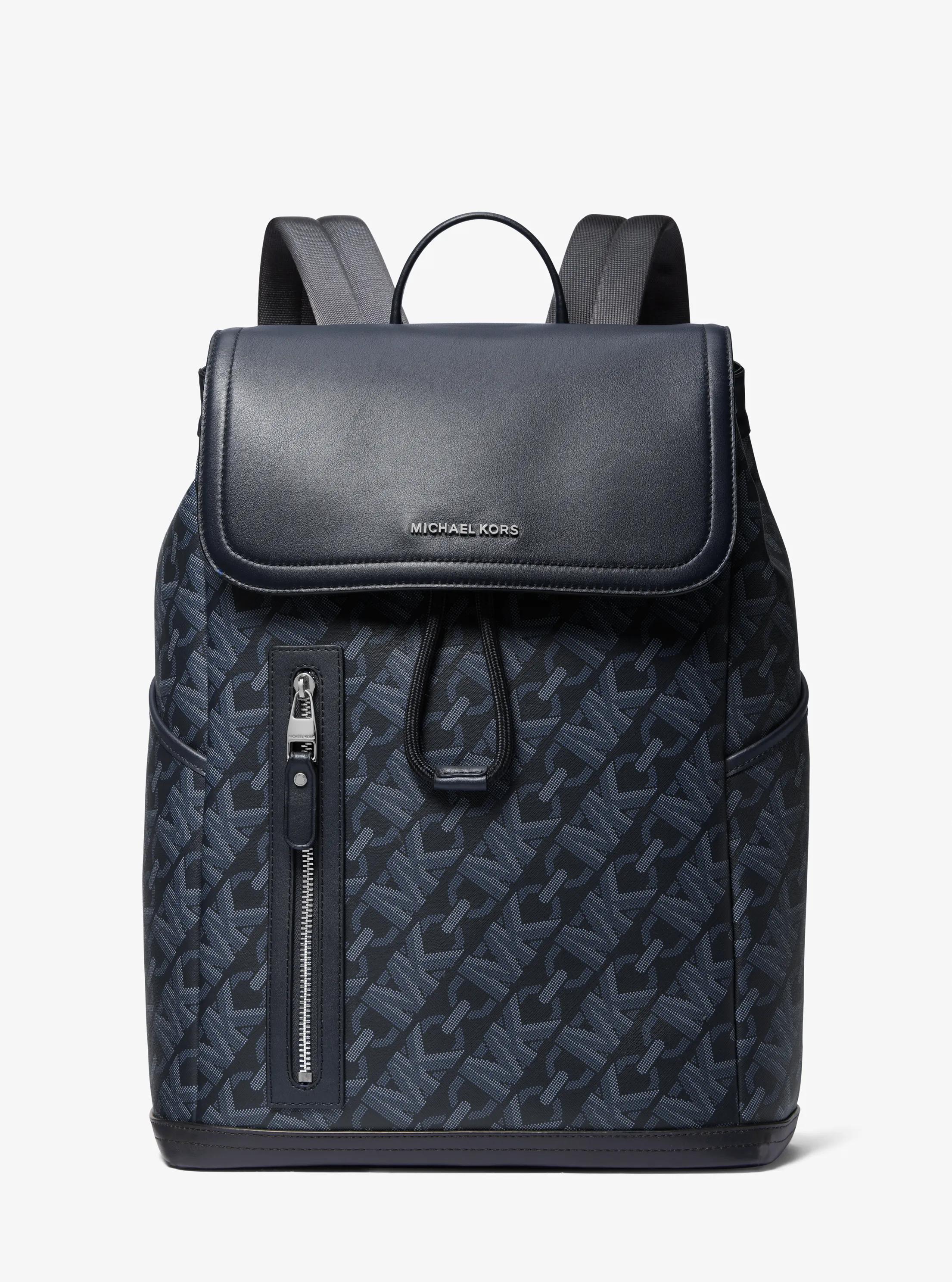 Hudson Empire Signature Logo Backpack in ADMIRAL | Michael Kors