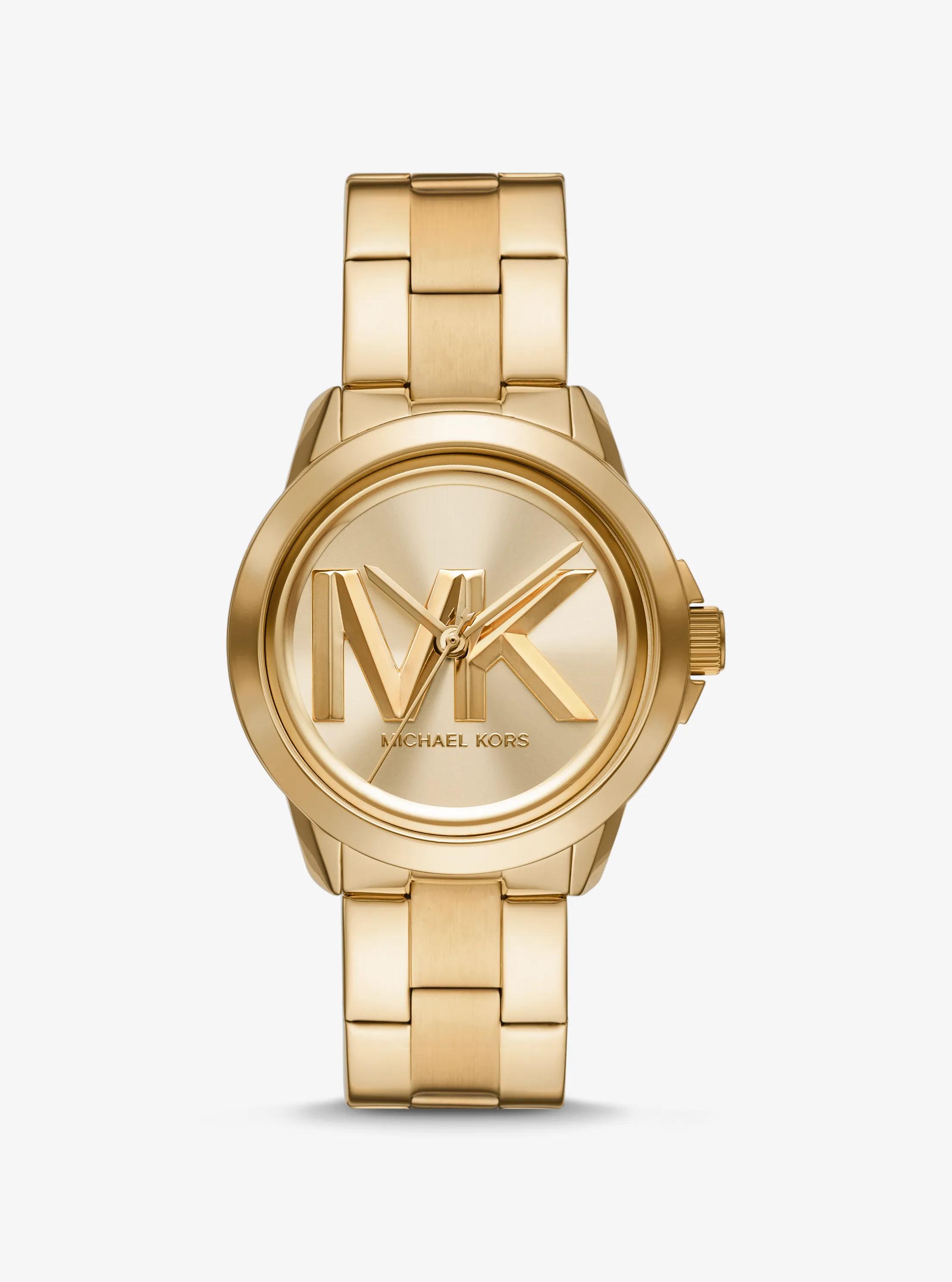 Oversized Brynn Gold-Tone Watch in GOLD | Michael Kors