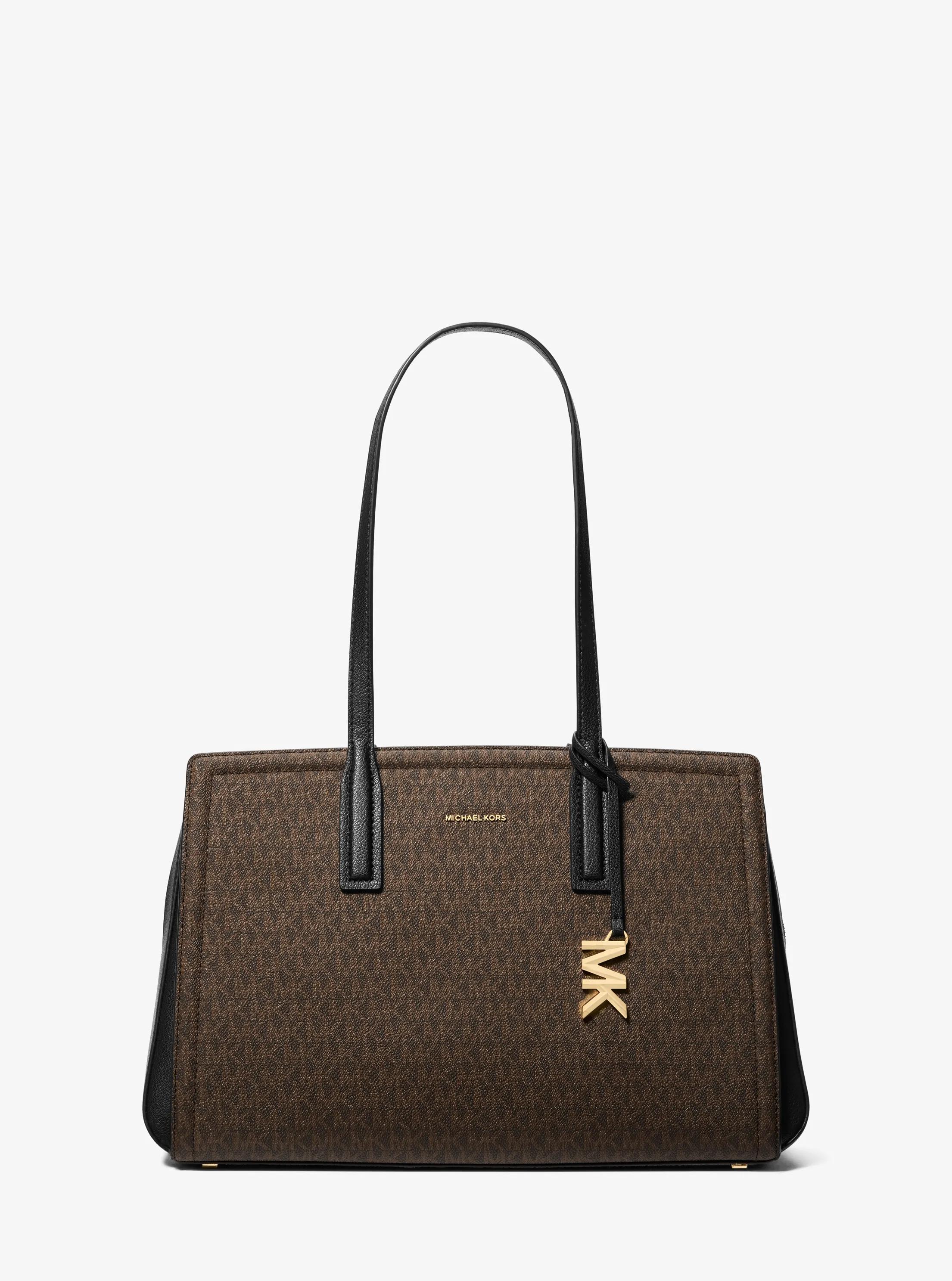 MK Cabas Laila de taille moyenne à logo Signature - Marron - Michael Kors