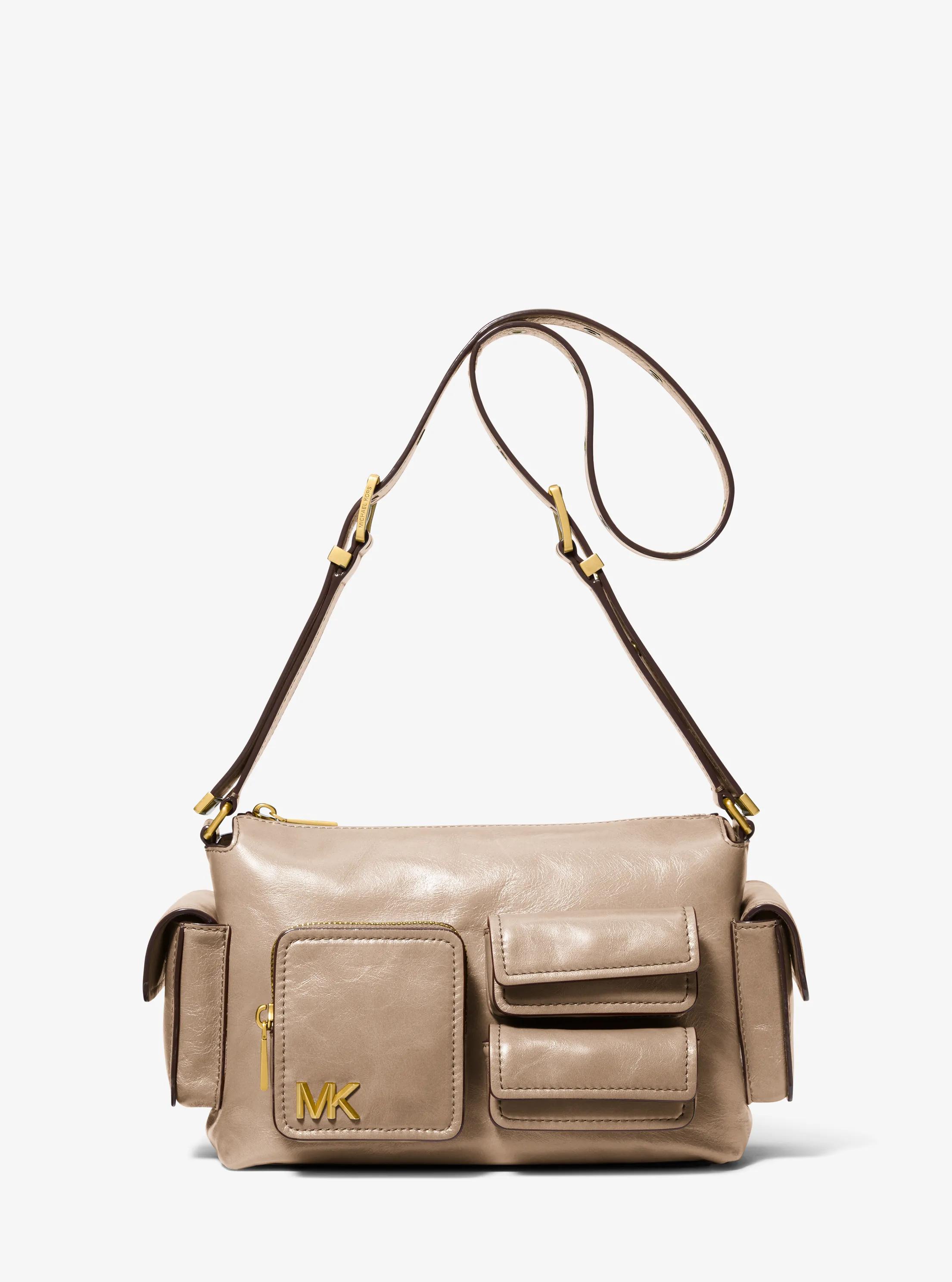 Dakota Medium Leather Shoulder Bag in BIRCH | Michael Kors