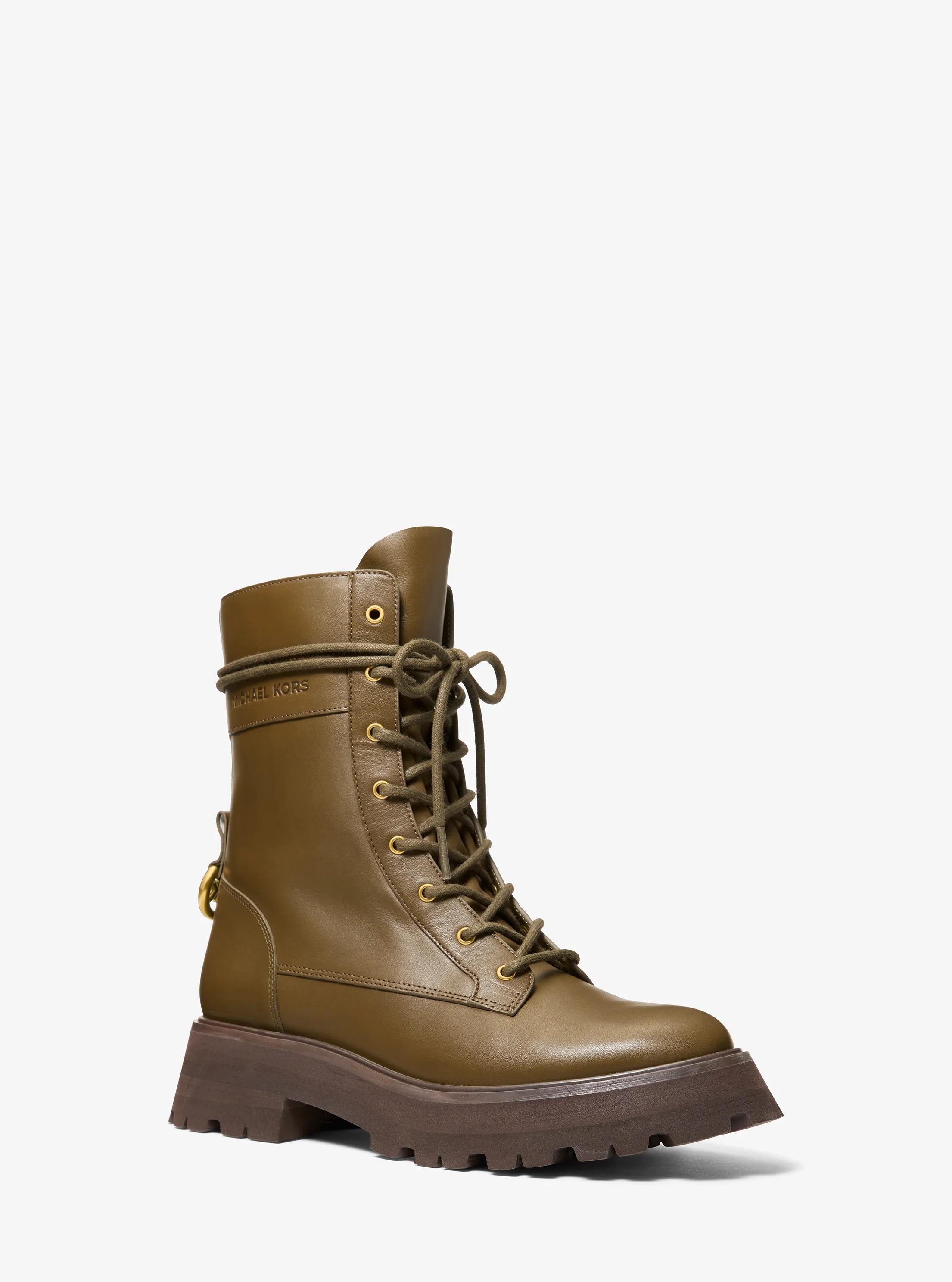 MK Ranger Caleb en cuir - Vert - Michael Kors