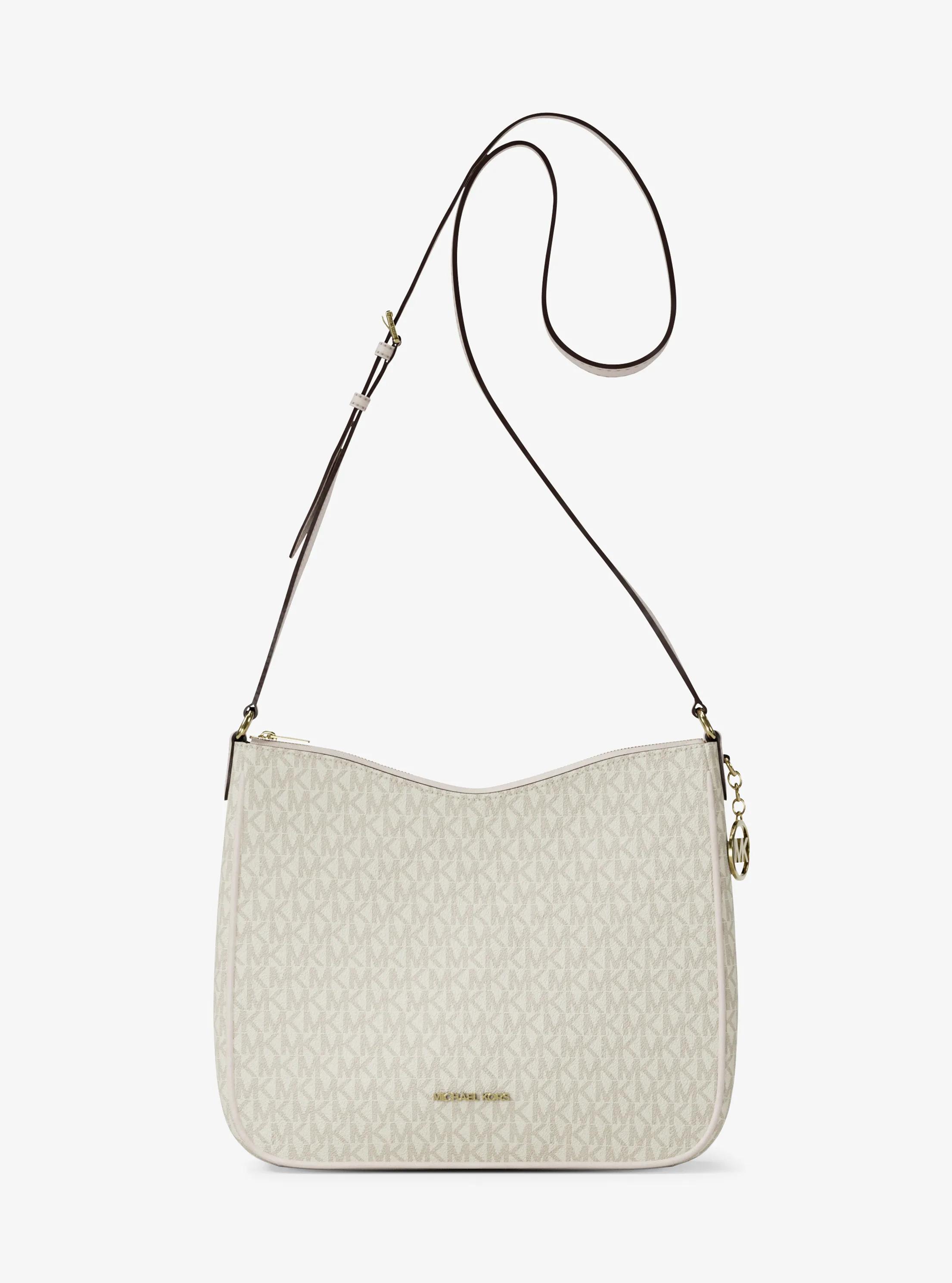 Bolso messenger Nayla mediano con logotipo exclusivo in CREMA CLARO MULTICOLOR | Michael Kors