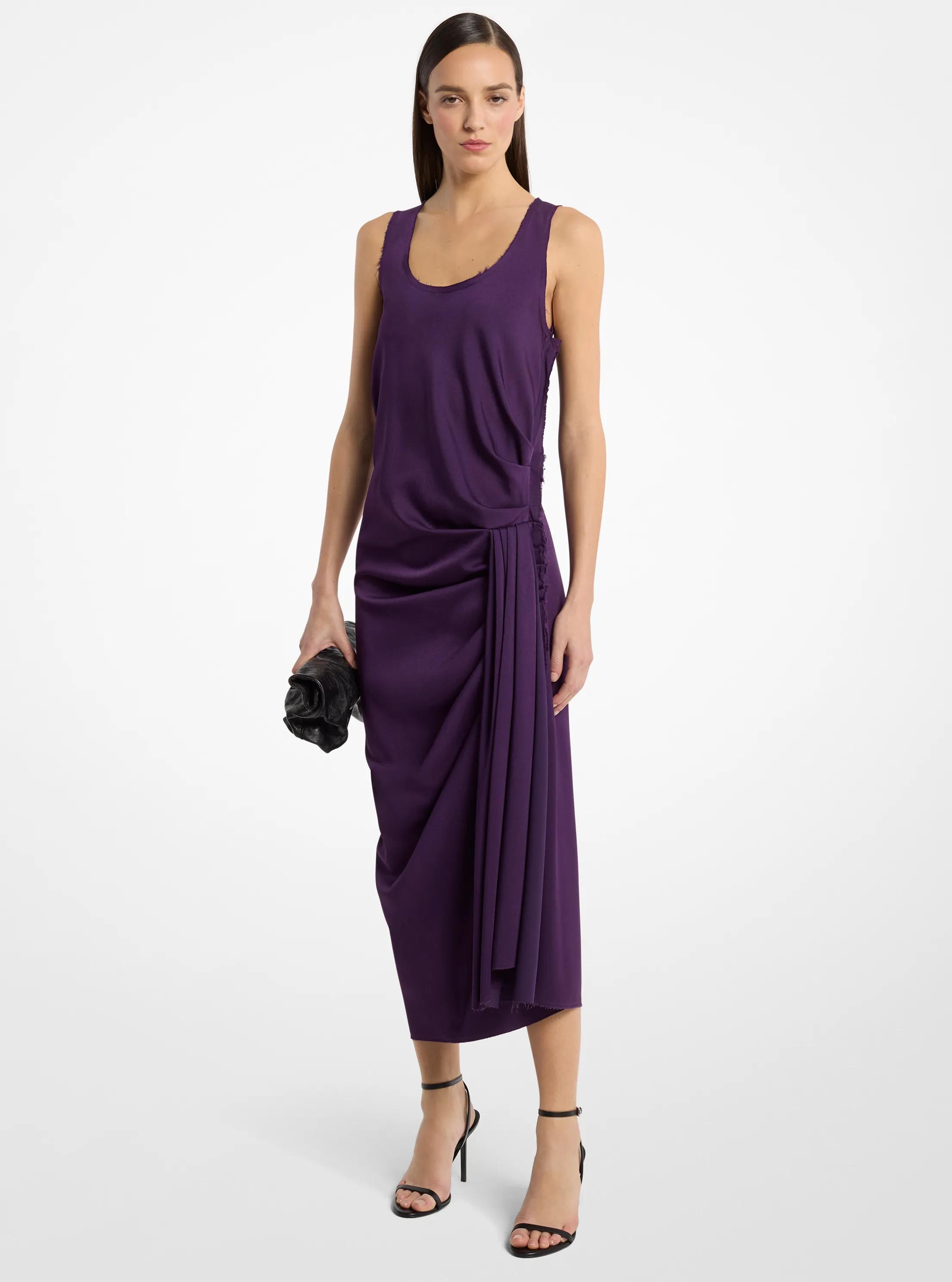 Michael Kors Collection Draped Satin Tank Dress | Thumbnail 4