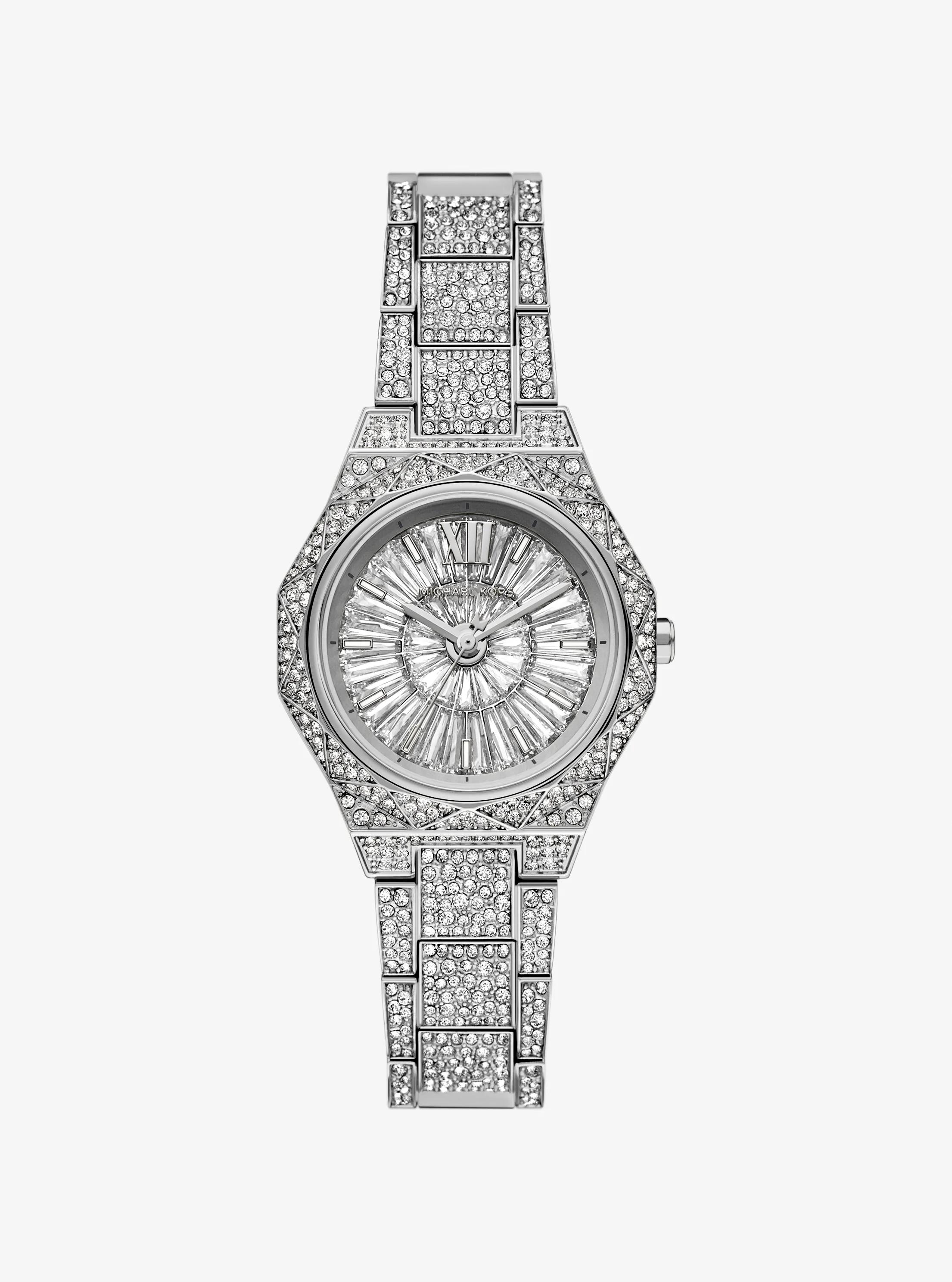 Mini Raquel Pavé Silver-Tone Watch