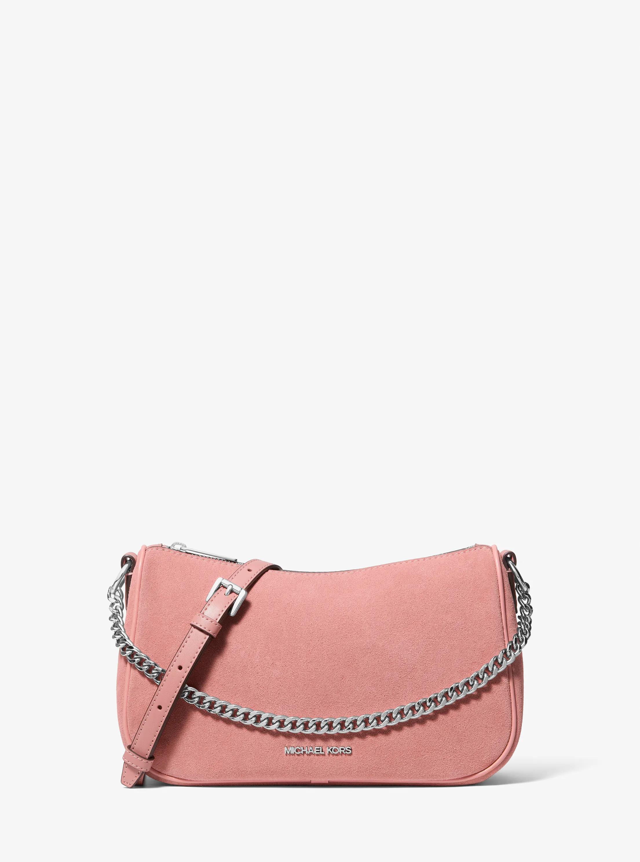 Carmela Medium Convertible Pochette in SUNSET ROSE | Michael Kors