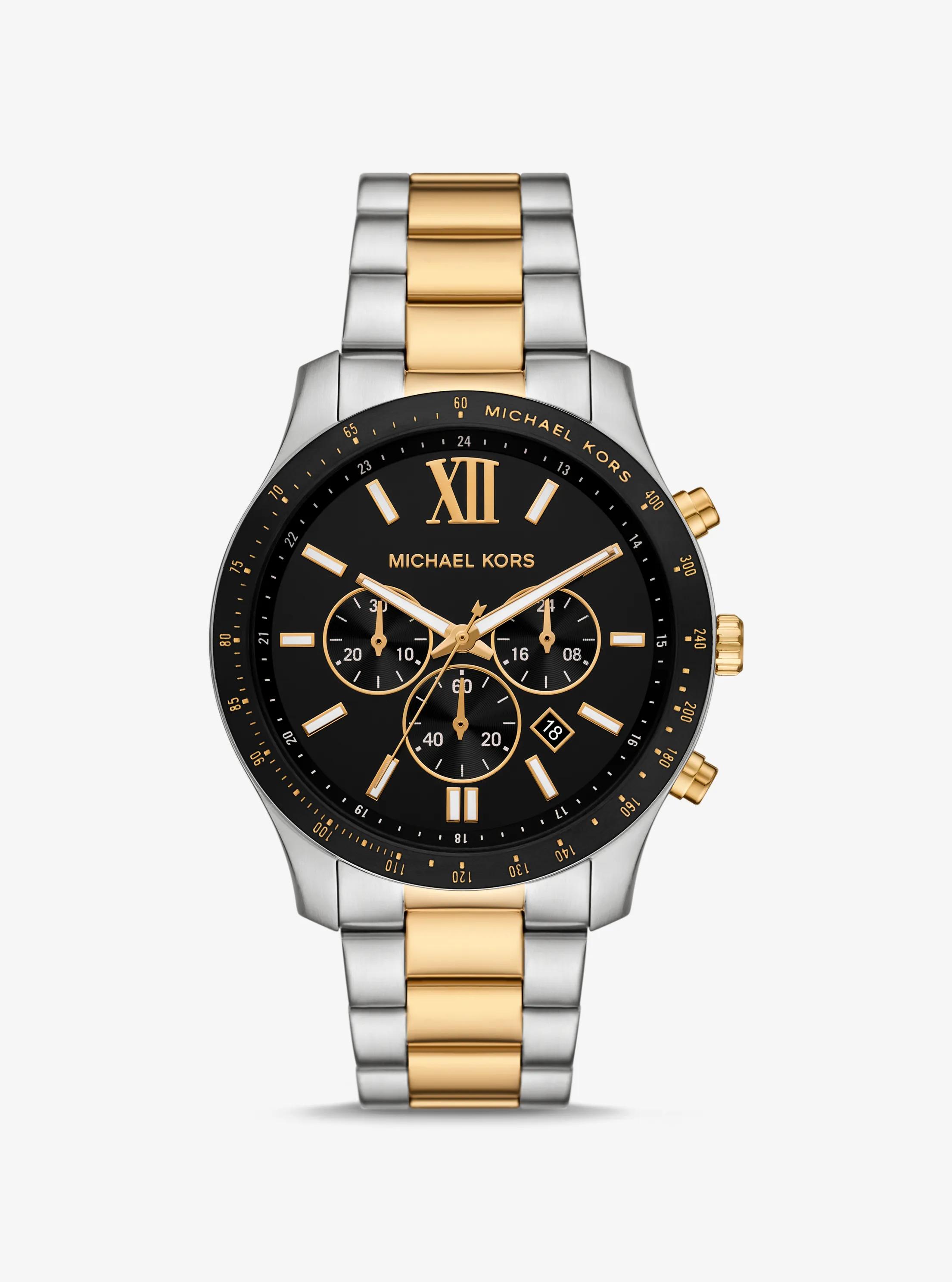 Oversized Berkley Two-Tone Watch in TWO TONE | Michael Kors