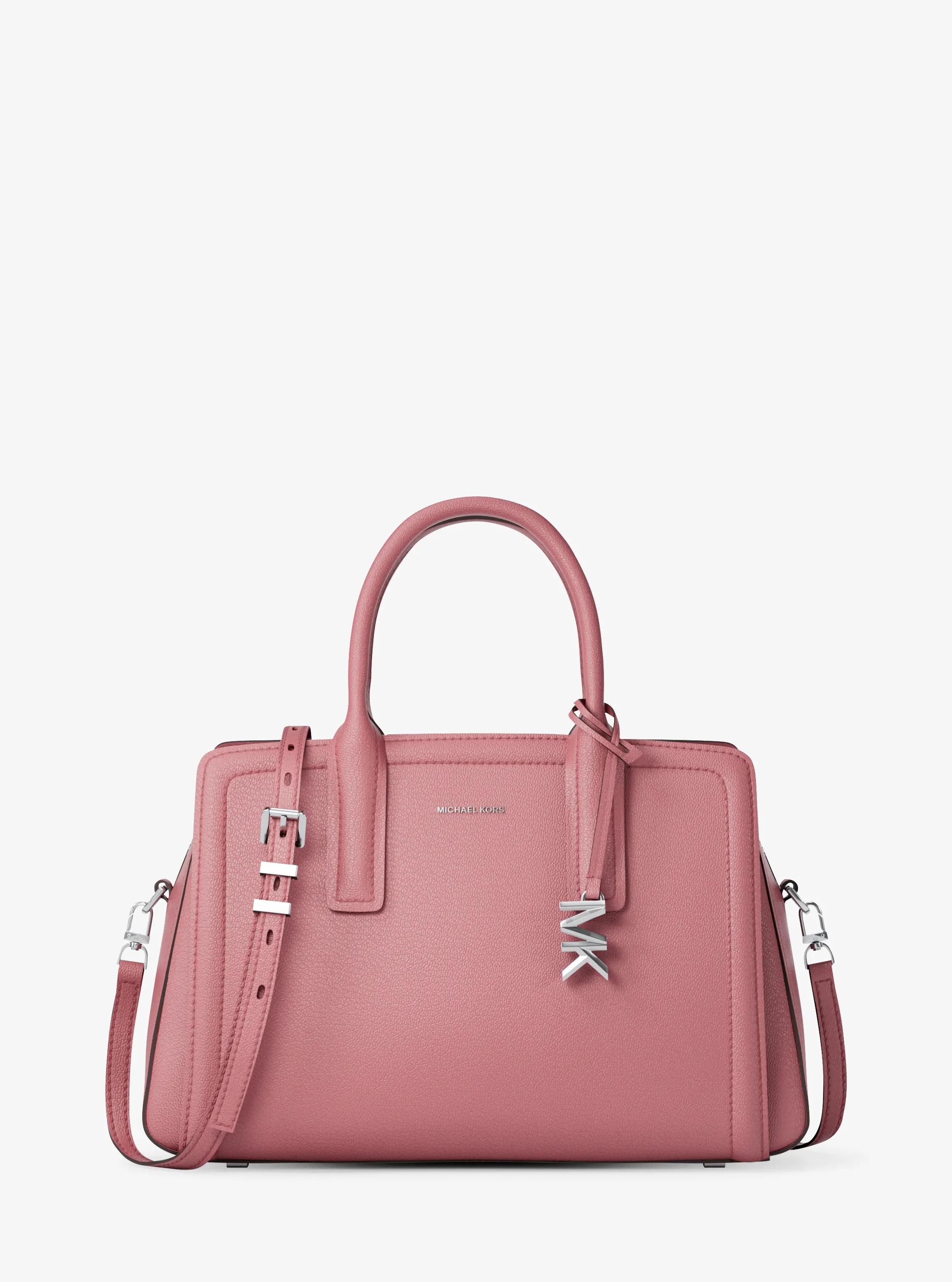 Laila Medium Leather Satchel in ROSEWOOD | Michael Kors