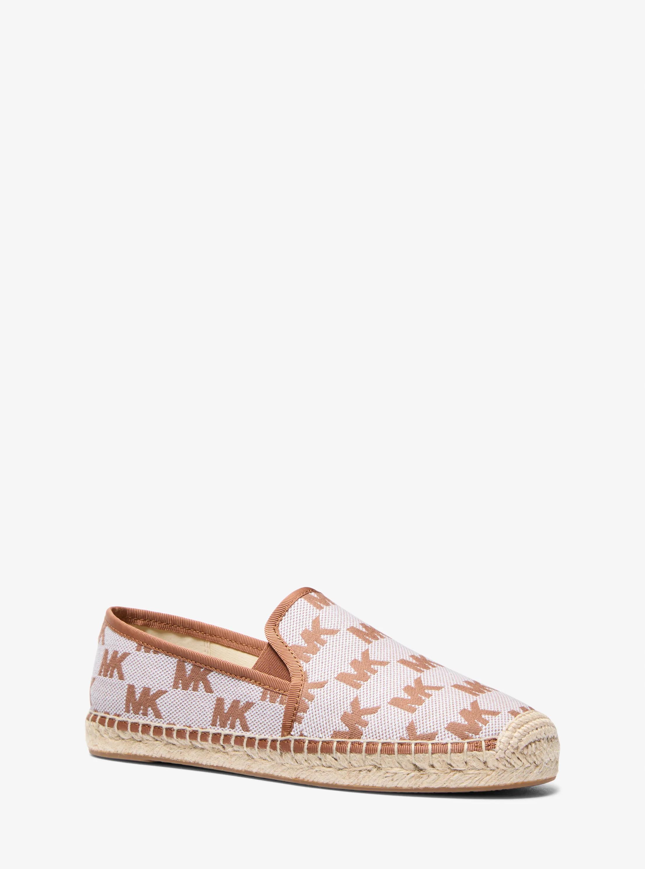 Hastings Logo Jacquard Slip-On Espadrille in LUGGAGE | Michael Kors