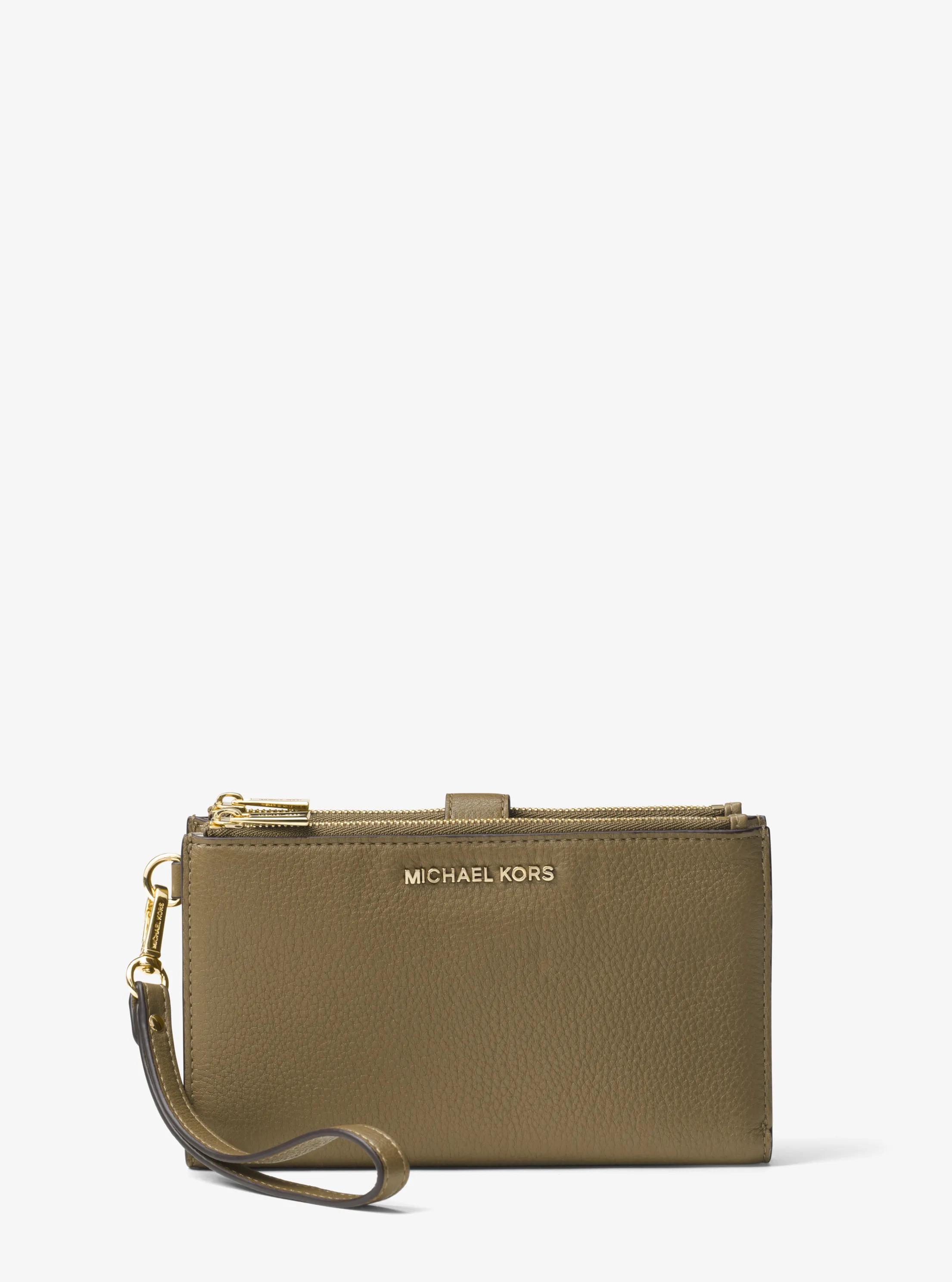 Cartera Adele de piel para smartphone in PISTACHO | Michael Kors
