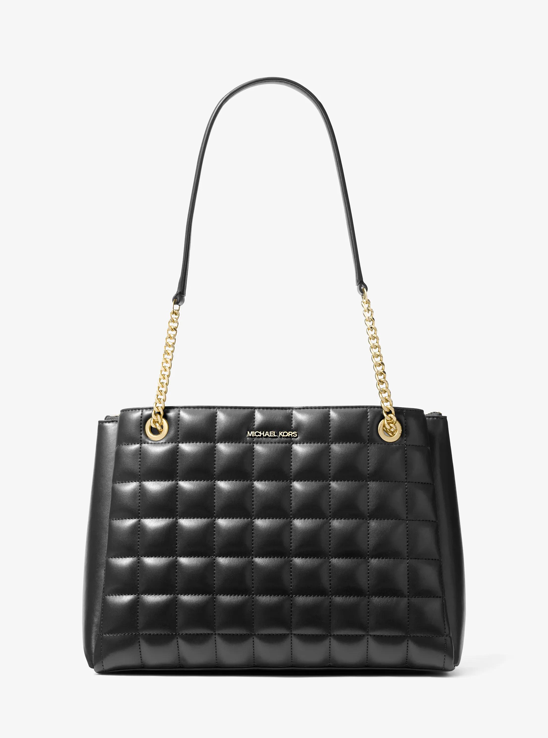 Soho Medium Quilted Tote Bag in BLACK | Michael Kors