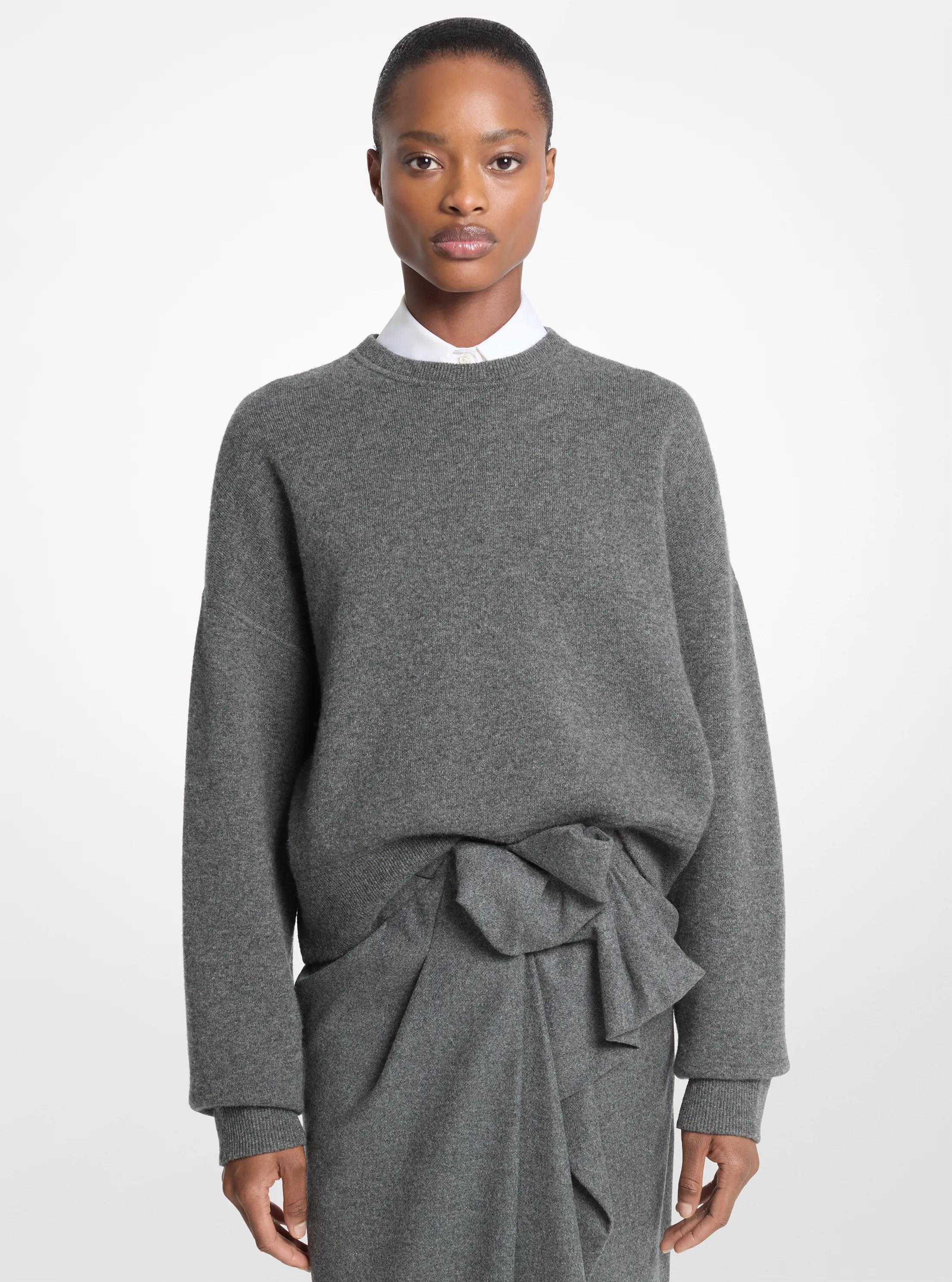 Michael Kors Drop Shoulder Cashmere Blend Sweater